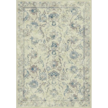 Safavieh Vintage Small Rectangle Area Rug, Stone and Blue - 4 ft. x 5 ft.-7 in. VTG115-7440-4